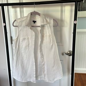 Size Large Talbots linen button up top